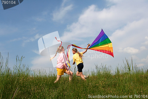 Image of Flying kite