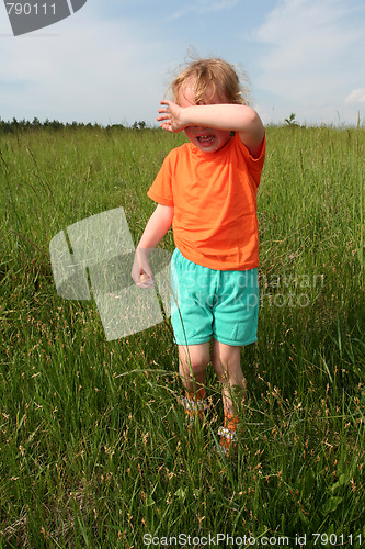 Image of Crying little girl