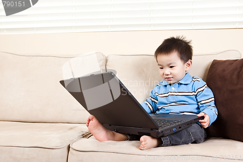 Image of Boy with laptop