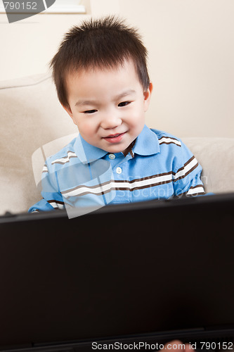 Image of Boy with laptop