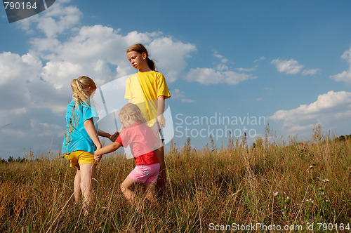 Image of Children on a meadow