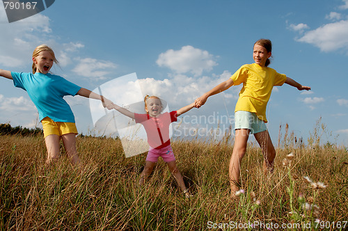 Image of Children on a meadow