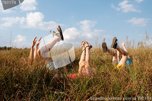 Image of Children on a meadow