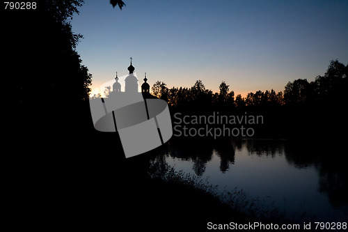 Image of church silhouette