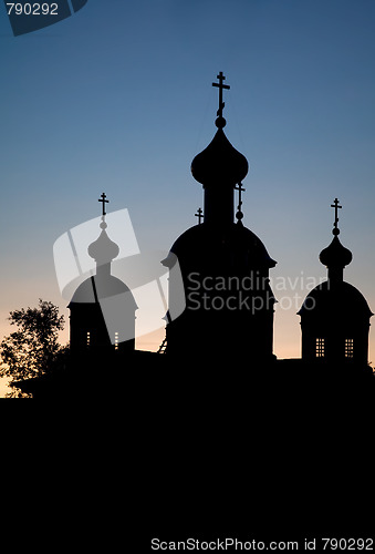 Image of church silhouette