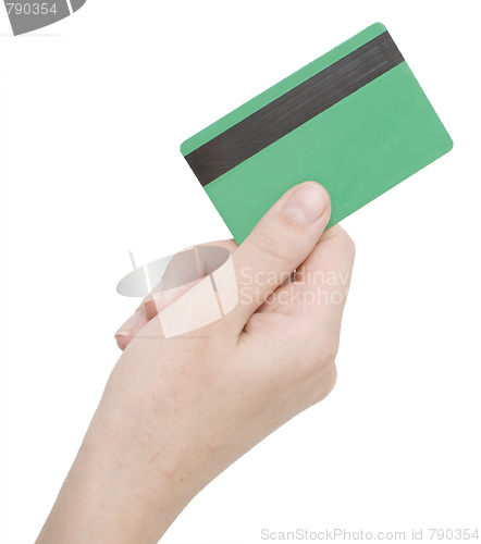 Image of card in a hand