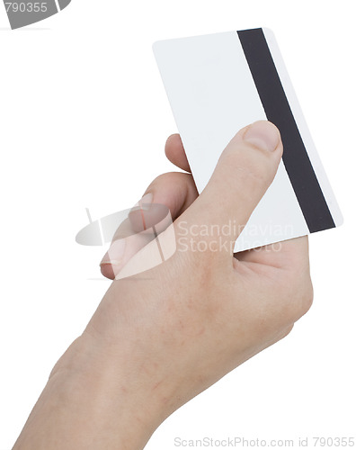 Image of card in a hand