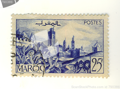 Image of morocan stamp