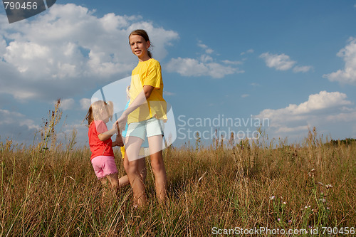 Image of Children on a meadow