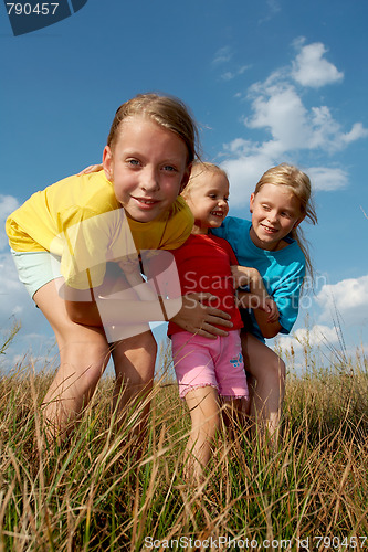 Image of Children on a meadow