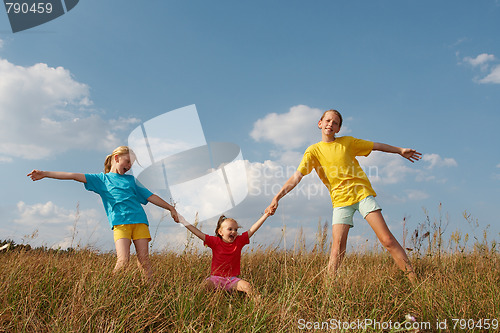 Image of Children on a meadow