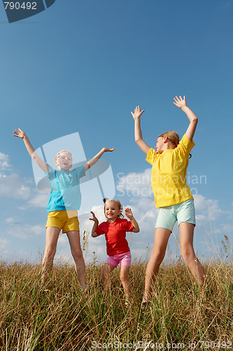 Image of Children on a meadow