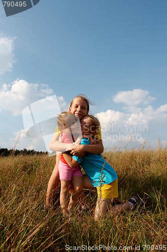 Image of Children on a meadow