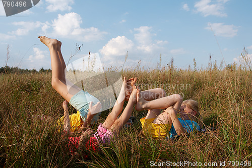 Image of Children on a meadow