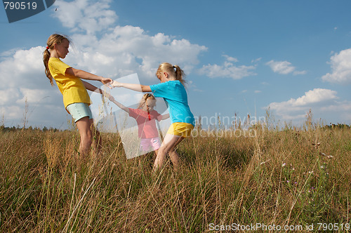 Image of Children on a meadow