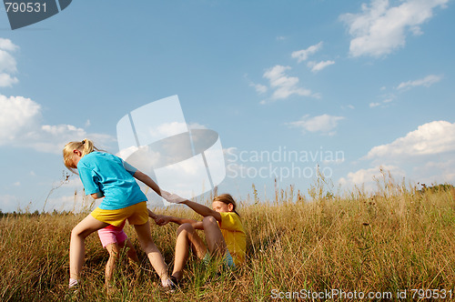 Image of Children on a meadow