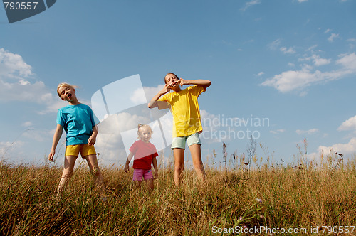 Image of Children on a meadow