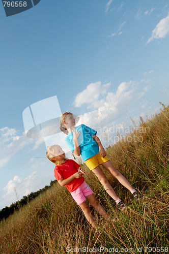 Image of Children on a meadow