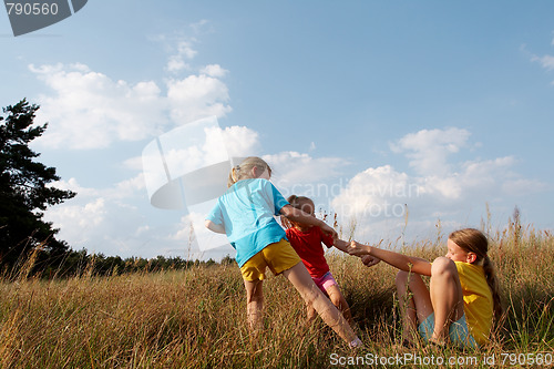 Image of Children on a meadow