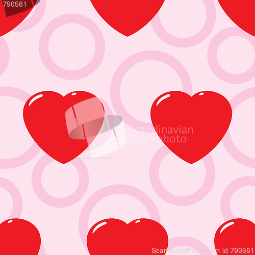 Image of Valentine's day abstract seamless background.