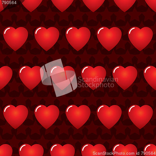 Image of Valentine's day abstract seamless background