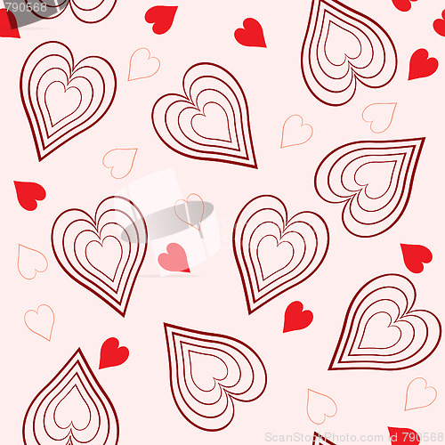 Image of Valentine's day abstract seamless background