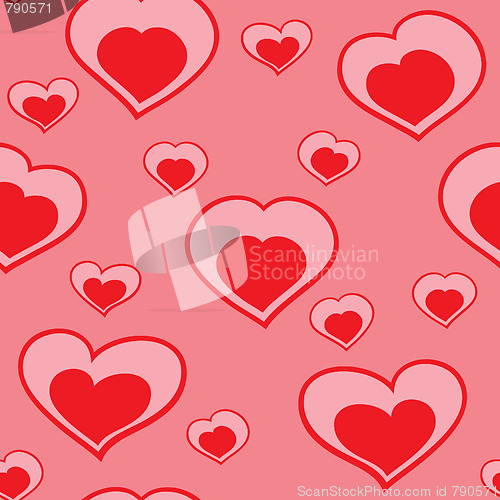 Image of Valentine's day abstract seamless background