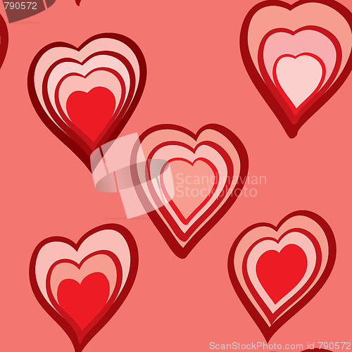 Image of Valentine's day abstract seamless background