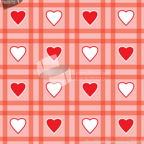 Image of Valentine's day abstract seamless background