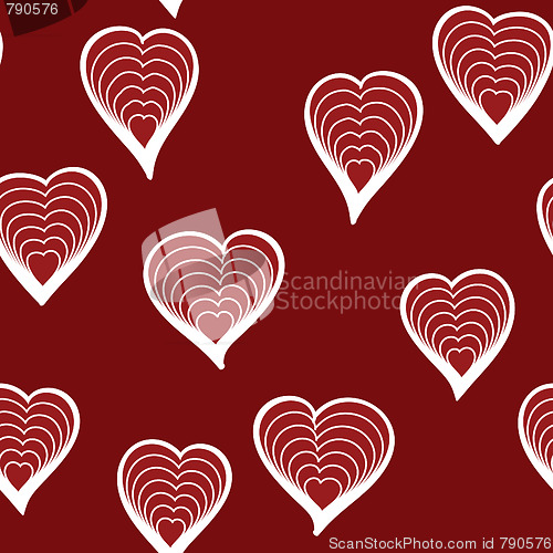 Image of Valentine's day abstract seamless background