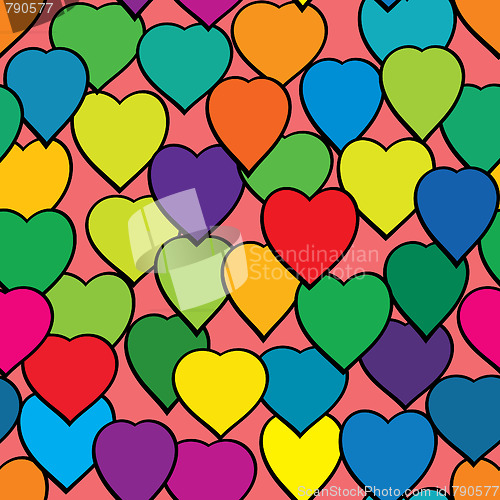 Image of Valentine's day abstract seamless background