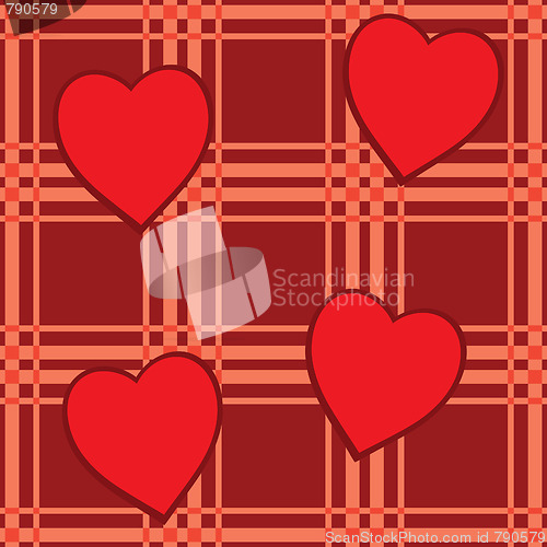 Image of Valentine's day abstract seamless background