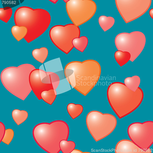 Image of Valentine's day abstract seamless background