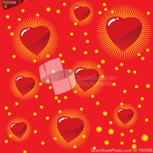 Image of Valentine's day abstract seamless background