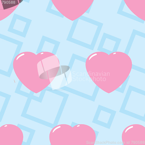 Image of Valentine's day abstract seamless background.
