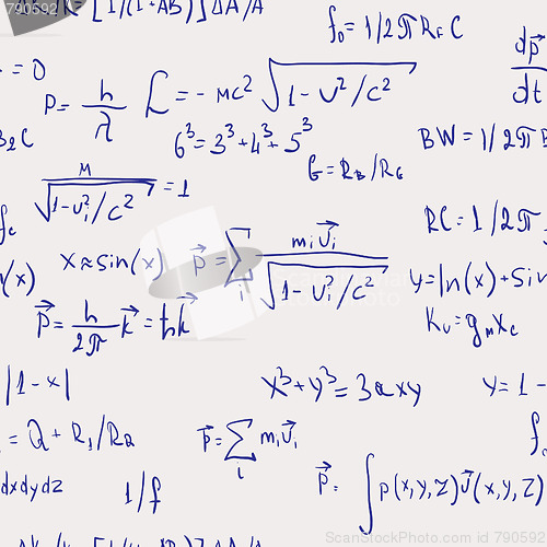 Image of Formulas - seamless abstract background