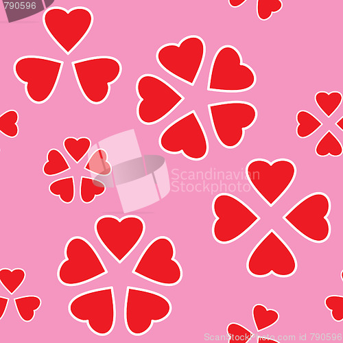 Image of Valentine's day abstract seamless background