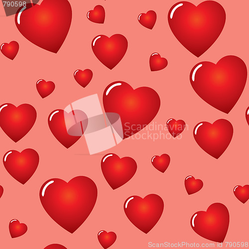 Image of Valentine's day abstract seamless background