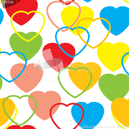 Image of Valentine's day abstract seamless background