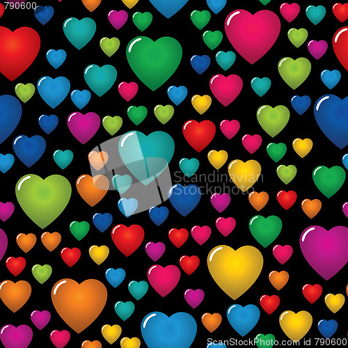 Image of Valentine's day abstract seamless background