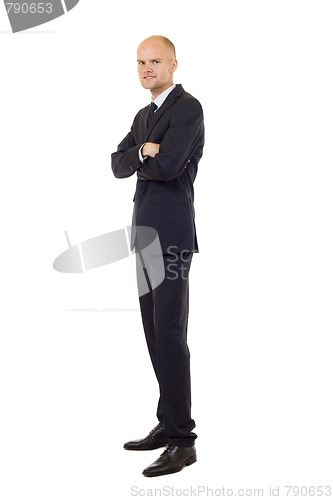 Image of young businessman isolated on a white
