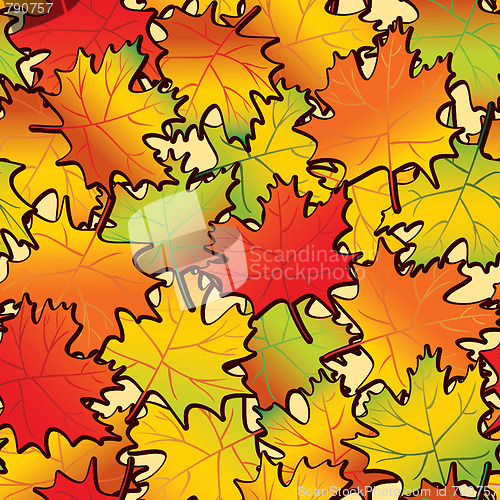 Image of Maple leaf abstract background.