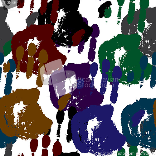 Image of Abstract palms background.