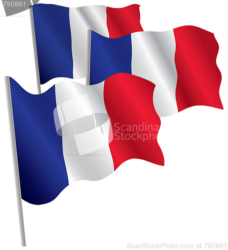 Image of France 3d flag.