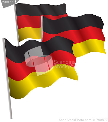 Image of Germany 3d flag.