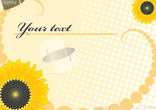 Image of Floral frame for your text.