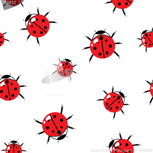 Image of Abstract red bugs background.