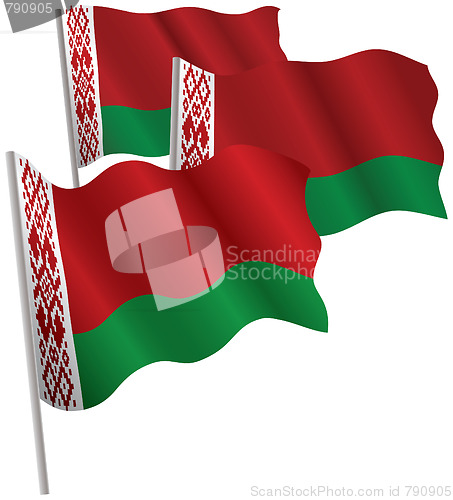 Image of Belarus 3d flag.