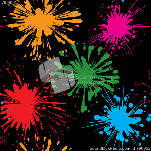 Image of Abstract splash background. Seamless.