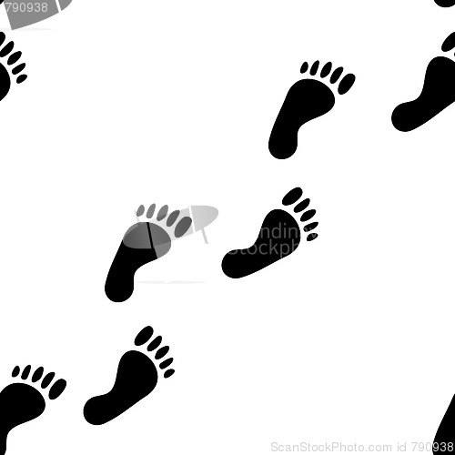 Image of Abstract footprint background.